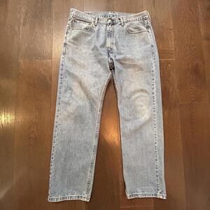 Vintage Levi's 505 Men's Wide Leg Jeans 36/30 Light Blue Denim